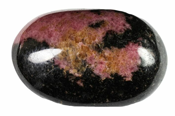 Polished Rhodonite Pebble #158697